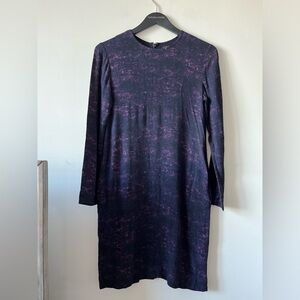 COS Purple-Blue Long-sleeve Dress